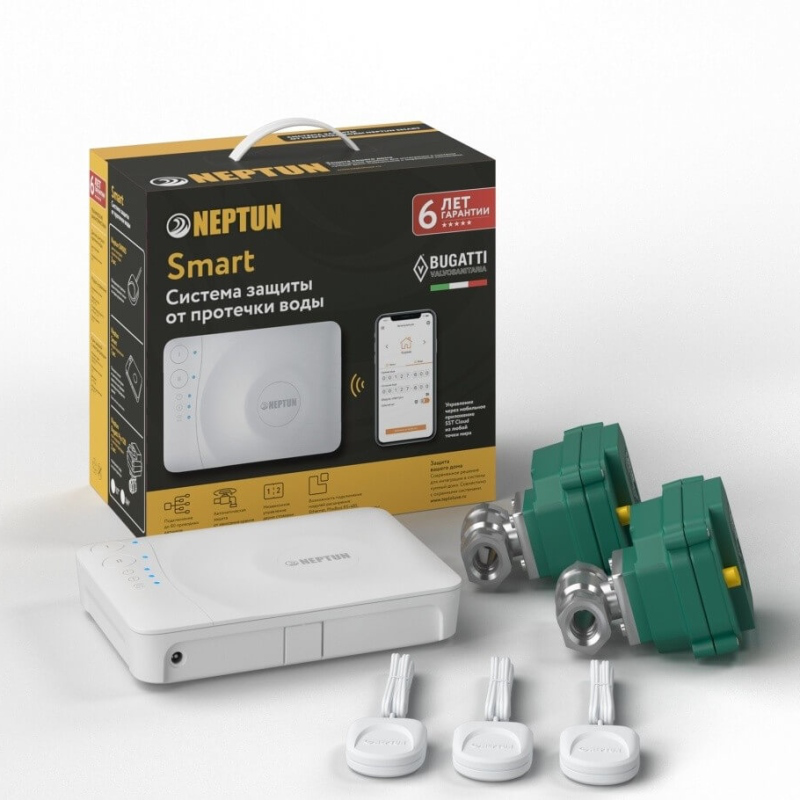 Система ТЕПЛОЛЮКС контроля протечек 1/2" Neptun Profi Smart+ Tuya, превью