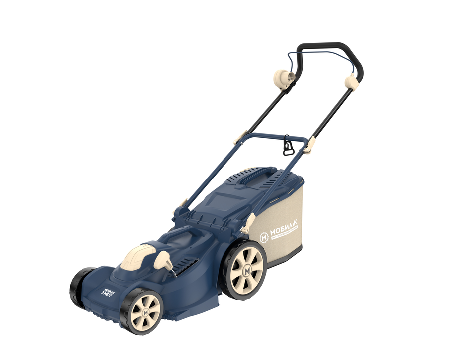 Газонокосилка электрическая МОБИЛ К TUSCANY XME37 NAVY BLUE, 37 см, 1700 Вт, предпросмотр