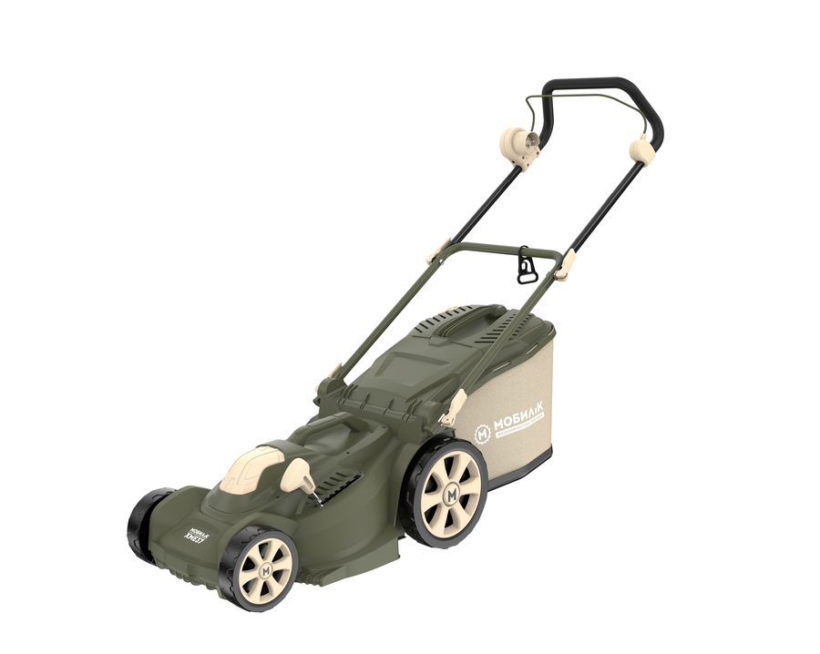 Газонокосилка электрическая МОБИЛ К TUSCANY XME37 OLIVE GREEN, 37 см, 1700 Вт, превью