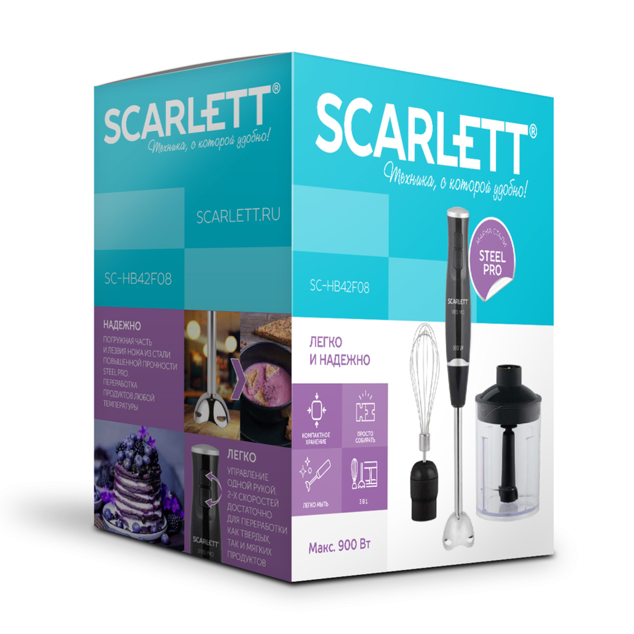 Блендер SCARLETT погружной SC-HB42F08, предпросмотр